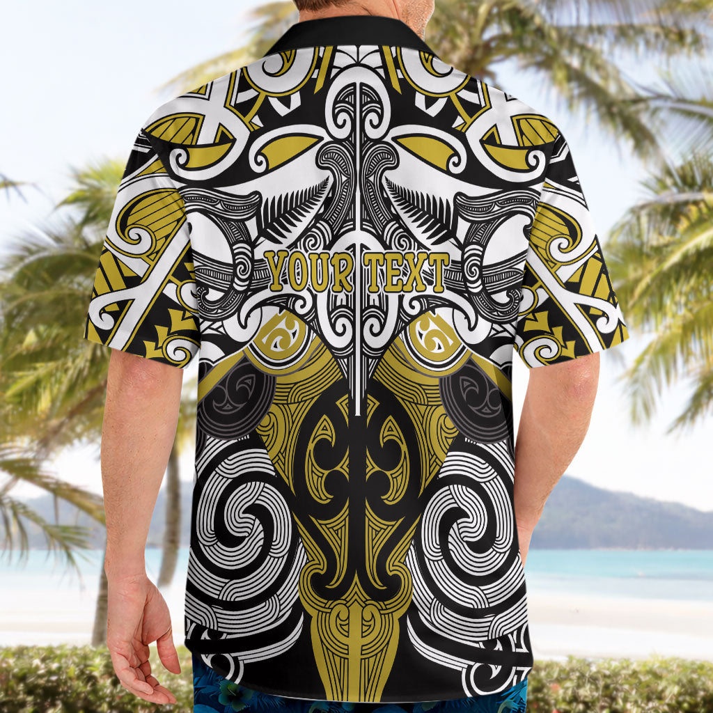 Personalised Maori Ngati Whatua Hawaiian Shirt Silver Fern Kowhaiwhai Art LT01 - Polynesian Pride