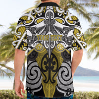 Personalised Maori Ngati Whatua Hawaiian Shirt Silver Fern Kowhaiwhai Art LT01 - Polynesian Pride
