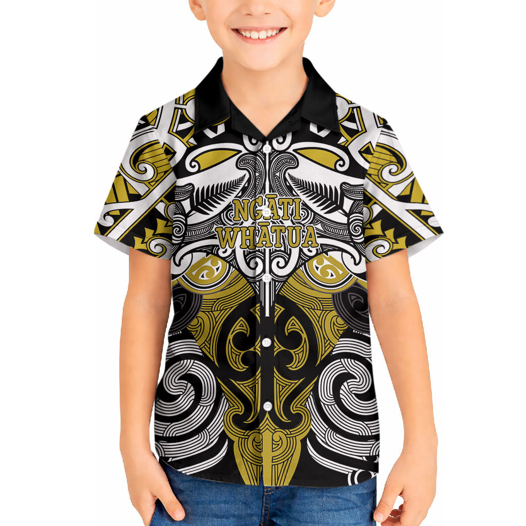 Personalised Maori Ngati Whatua Hawaiian Shirt Silver Fern Kowhaiwhai Art LT01 - Polynesian Pride