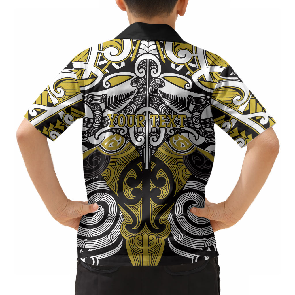 Personalised Maori Ngati Whatua Hawaiian Shirt Silver Fern Kowhaiwhai Art LT01 - Polynesian Pride