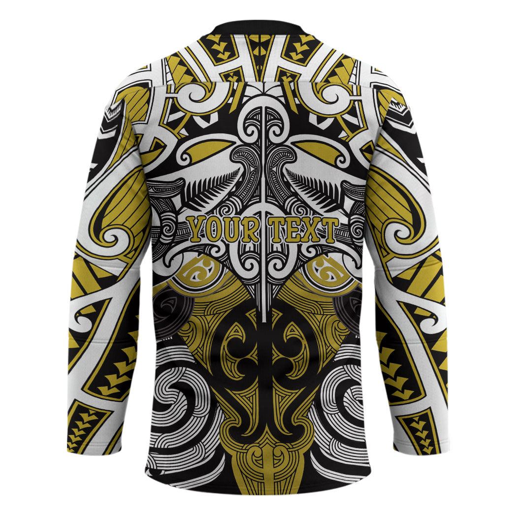 Personalised Maori Ngati Whatua Hockey Jersey Silver Fern Kowhaiwhai Art LT01 - Polynesian Pride