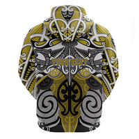 Personalised Maori Ngati Whatua Hoodie Silver Fern Kowhaiwhai Art LT01 - Polynesian Pride