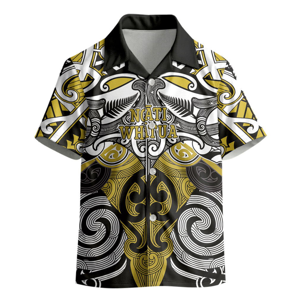 Personalised Maori Ngati Whatua Kid Hawaiian Shirt Silver Fern Kowhaiwhai Art LT01 - Polynesian Pride