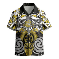 Personalised Maori Ngati Whatua Kid Hawaiian Shirt Silver Fern Kowhaiwhai Art LT01 - Polynesian Pride