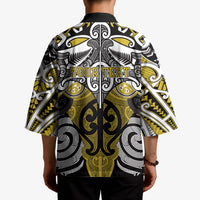 Personalised Maori Ngati Whatua Kimono Silver Fern Kowhaiwhai Art LT01 - Polynesian Pride