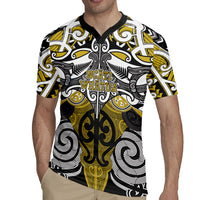 Personalised Maori Ngati Whatua Rugby Jersey Silver Fern Kowhaiwhai Art LT01 - Polynesian Pride