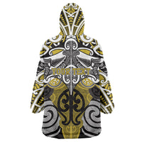 Personalised Maori Ngati Whatua Wearable Blanket Hoodie Silver Fern Kowhaiwhai Art LT01 - Polynesian Pride