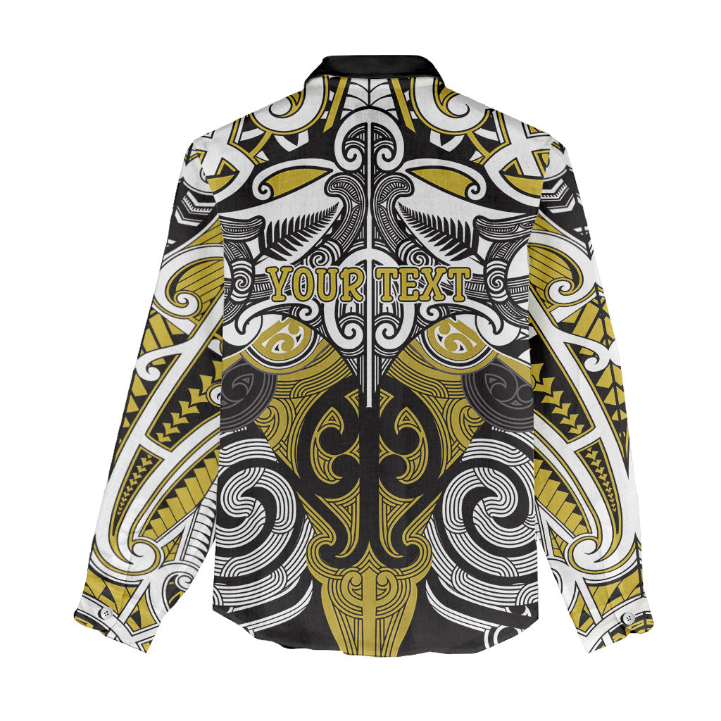 Personalised Maori Ngati Whatua Women Casual Shirt Silver Fern Kowhaiwhai Art LT01 - Polynesian Pride