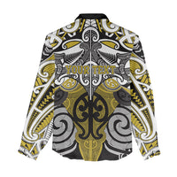 Personalised Maori Ngati Whatua Women Casual Shirt Silver Fern Kowhaiwhai Art LT01 - Polynesian Pride