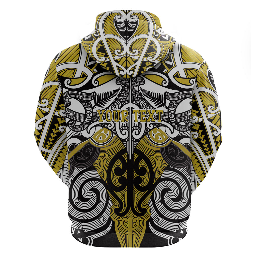 Personalised Maori Ngati Whatua Zip Hoodie Silver Fern Kowhaiwhai Art LT01 - Polynesian Pride