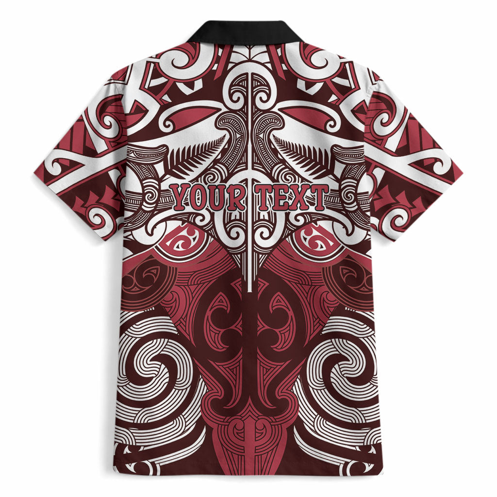 Personalised Maori Te Arawa Hawaiian Shirt Silver Fern Kowhaiwhai Art LT01 - Polynesian Pride