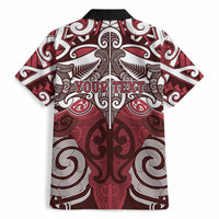 Personalised Maori Te Arawa Hawaiian Shirt Silver Fern Kowhaiwhai Art LT01 - Polynesian Pride