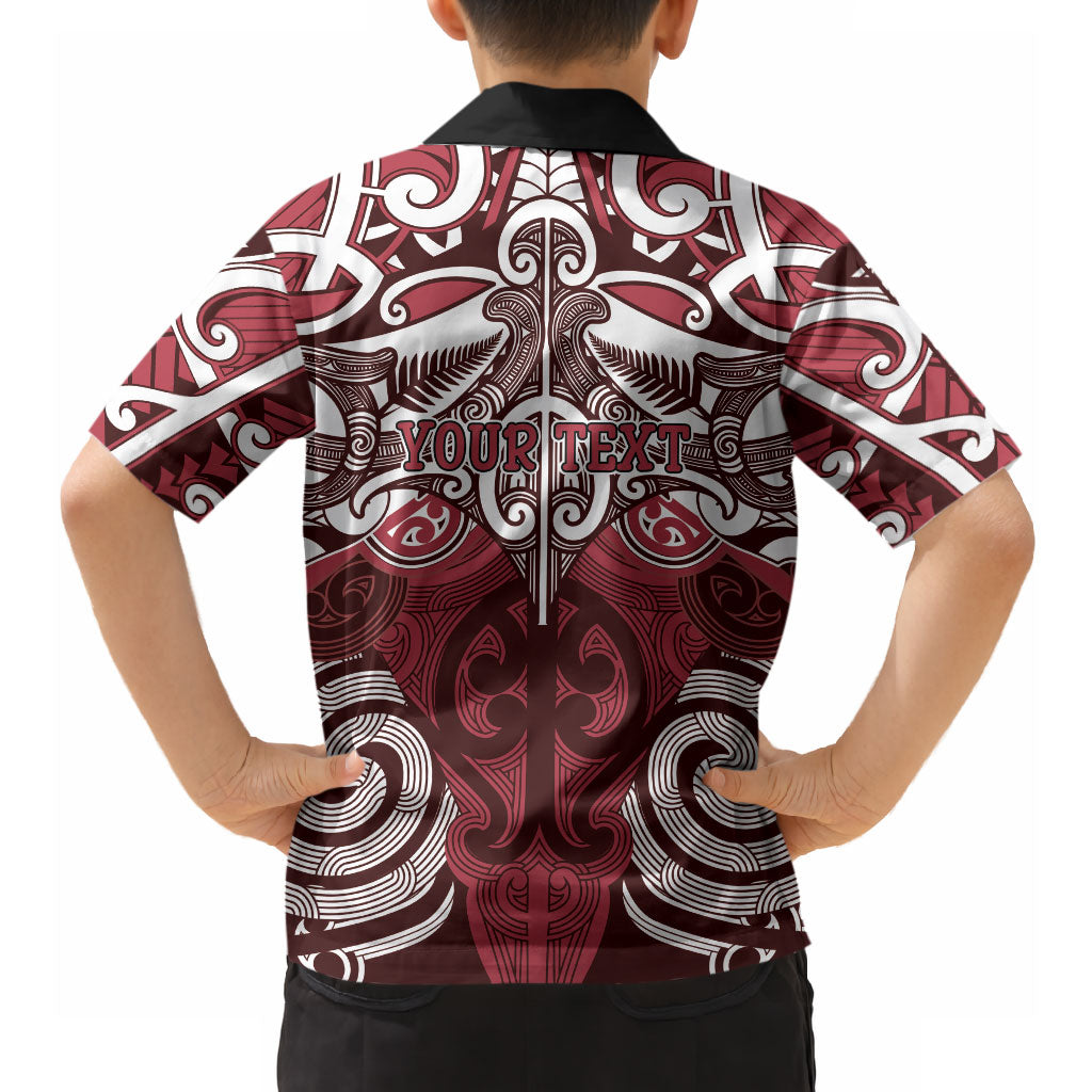 Personalised Maori Te Arawa Hawaiian Shirt Silver Fern Kowhaiwhai Art LT01 - Polynesian Pride