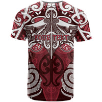 Personalised Maori Te Arawa T Shirt Silver Fern Kowhaiwhai Art LT01 - Polynesian Pride