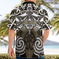Personalised Maori Waikato Tainui Hawaiian Shirt Silver Fern Kowhaiwhai Art LT01 - Polynesian Pride
