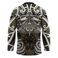 Personalised Maori Waikato Tainui Hockey Jersey Silver Fern Kowhaiwhai Art LT01 - Polynesian Pride