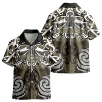 Personalised Maori Waikato Tainui Kid Hawaiian Shirt Silver Fern Kowhaiwhai Art LT01 - Polynesian Pride