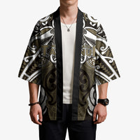 Personalised Maori Waikato Tainui Kimono Silver Fern Kowhaiwhai Art LT01 - Polynesian Pride