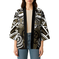 Personalised Maori Waikato Tainui Kimono Silver Fern Kowhaiwhai Art LT01 - Polynesian Pride