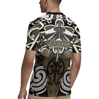Personalised Maori Waikato Tainui Rugby Jersey Silver Fern Kowhaiwhai Art LT01 - Polynesian Pride