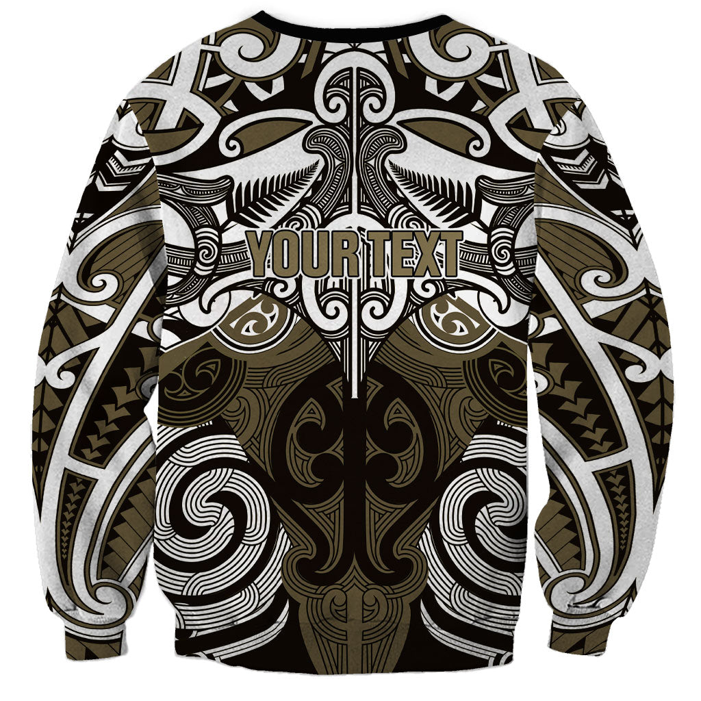 Personalised Maori Waikato Tainui Sweatshirt Silver Fern Kowhaiwhai Art LT01 - Polynesian Pride