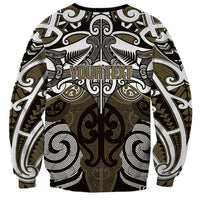 Personalised Maori Waikato Tainui Sweatshirt Silver Fern Kowhaiwhai Art LT01 - Polynesian Pride