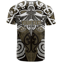 Personalised Maori Waikato Tainui T Shirt Silver Fern Kowhaiwhai Art LT01 - Polynesian Pride