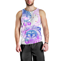 Kia Ora Maori New Zealand Pastel Men Tank Top Sun Ta Moko Lilac Version LT01 - Polynesian Pride