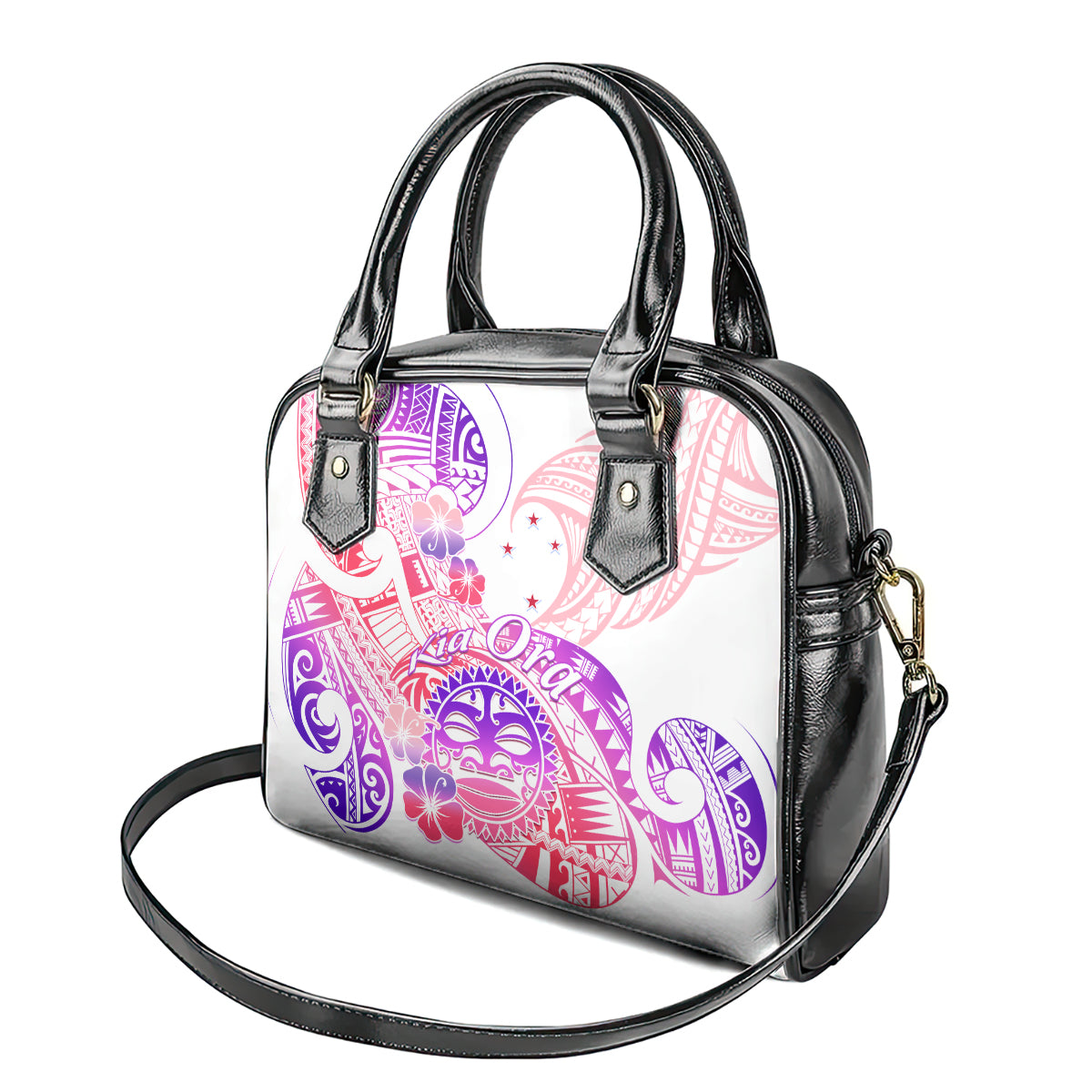 Kia Ora Maori New Zealand Pastel Shoulder Handbag Sun Ta Moko Sweet Version LT01 - Polynesian Pride