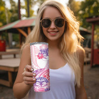 Kia Ora Maori New Zealand Pastel Skinny Tumbler Sun Ta Moko Sweet Version