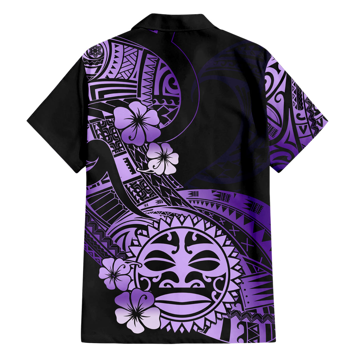 Aotearoa Kia Ora New Zealand Ta Moko Purple Version Hawaiian Shirt LT01 - Polynesian Pride
