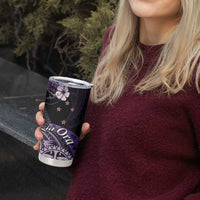 Aotearoa Kia Ora New Zealand Ta Moko Purple Version Tumbler Cup