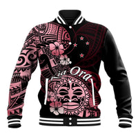 Aotearoa Kia Ora New Zealand Ta Moko Red Version Baseball Jacket LT01 Unisex Red - Polynesian Pride