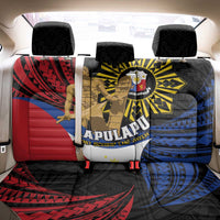 Lapulapu The First Filipino Hero Back Car Seat Cover Polynesian Pattern