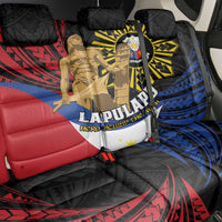 Lapulapu The First Filipino Hero Back Car Seat Cover Polynesian Pattern
