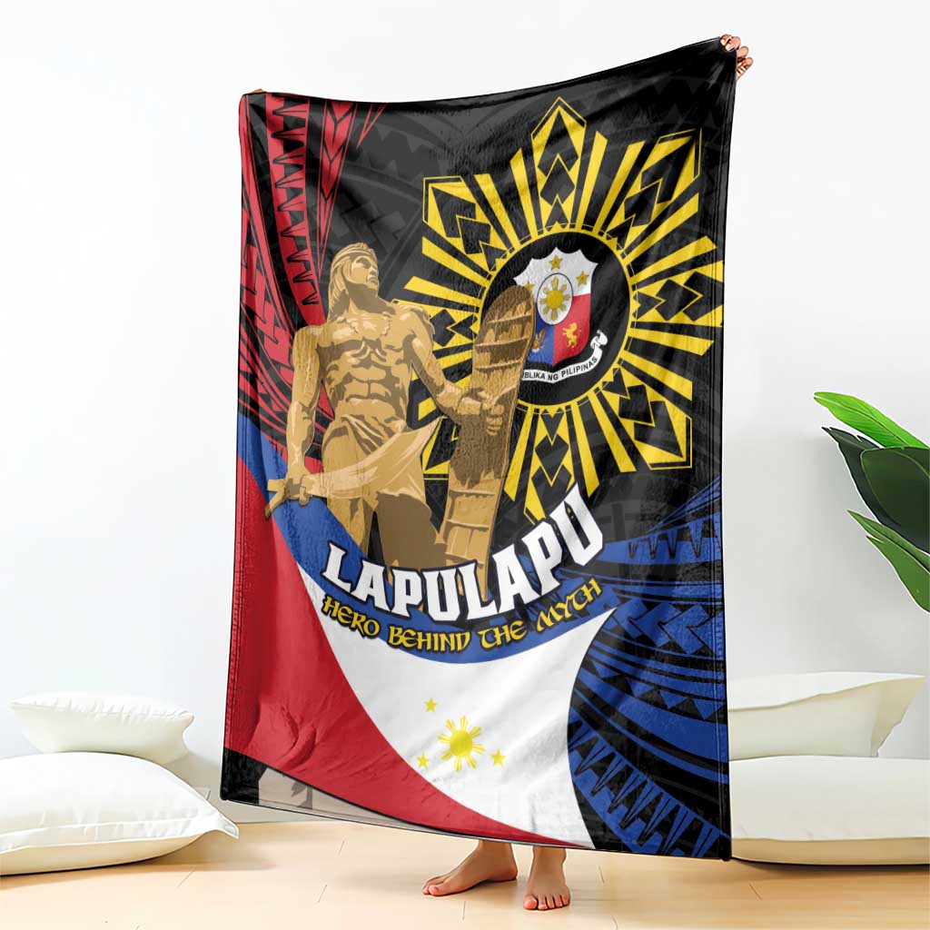 Lapulapu The First Filipino Hero Blanket Polynesian Pattern