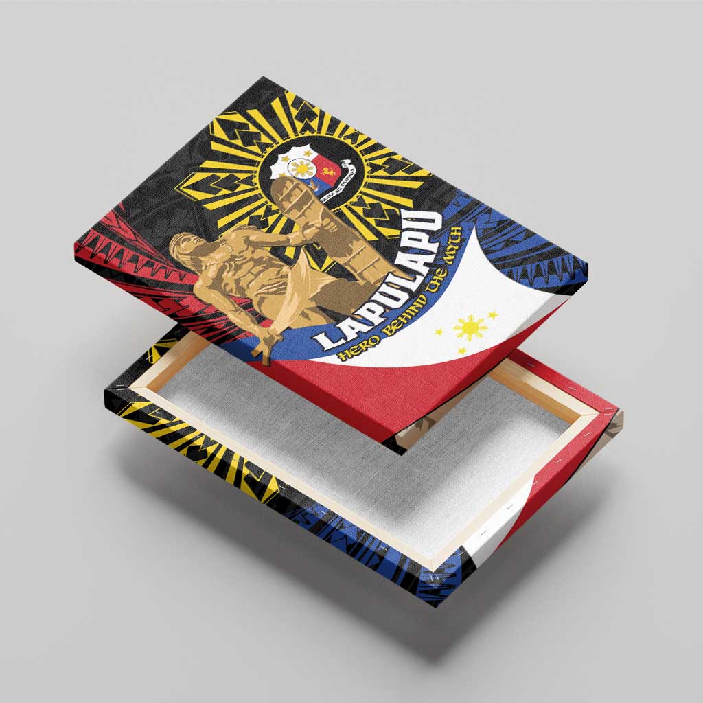 Lapulapu The First Filipino Hero Canvas Wall Art Polynesian Pattern