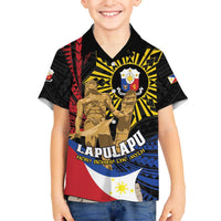 Personalized Lapulapu The First Filipino Hero Family Matching Off The Shoulder Long Sleeve Dress and Hawaiian Shirt Polynesian Pattern