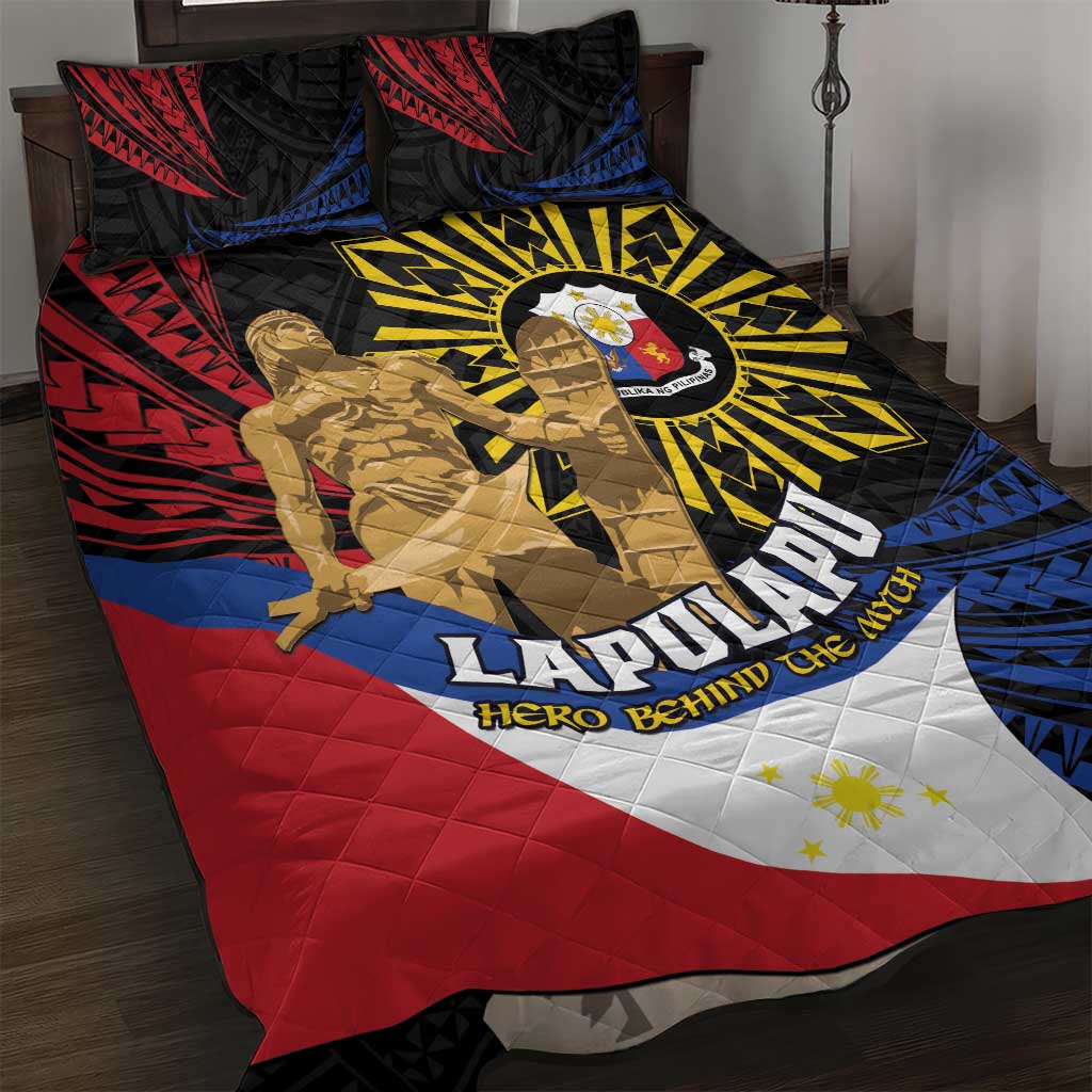 Lapulapu The First Filipino Hero Quilt Bed Set Polynesian Pattern