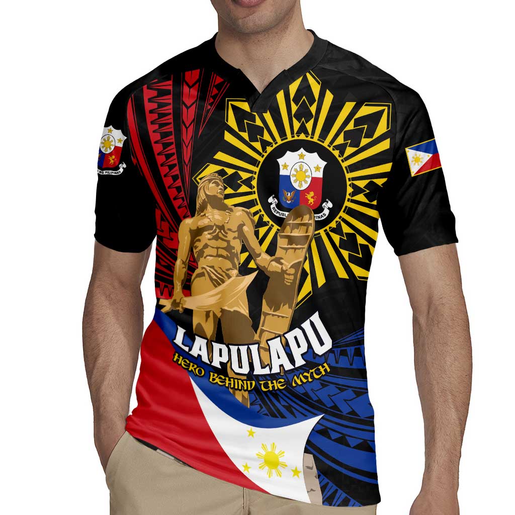 Personalized Lapulapu The First Filipino Hero Rugby Jersey Polynesian Pattern