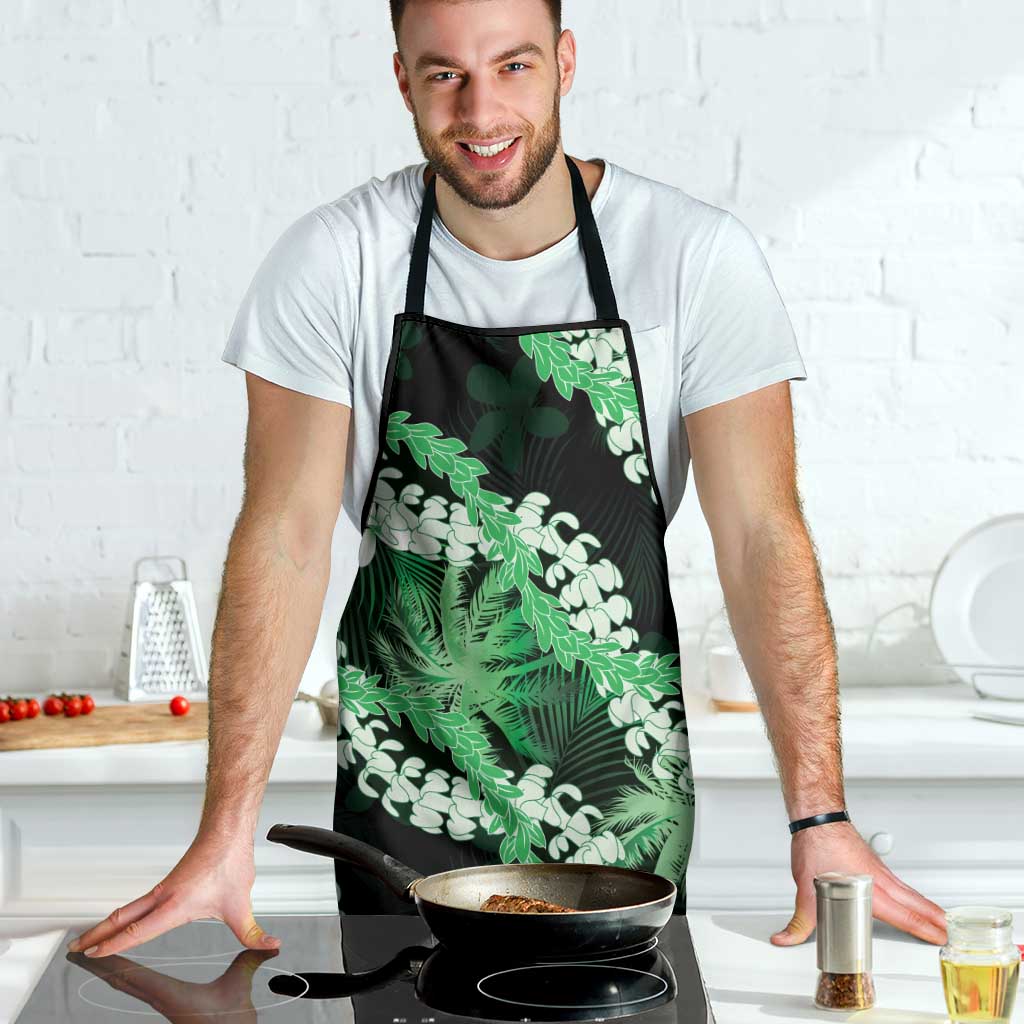 Puakenikeni Maile Lei Apron Frangipani Green Tropical Leaves