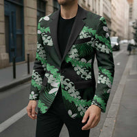 Puakenikeni Maile Lei Blazer Frangipani Green Tropical Leaves