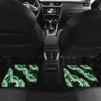 Puakenikeni Maile Lei Car Mats Frangipani Green Tropical Leaves