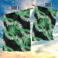 Puakenikeni Maile Lei Garden Flag Frangipani Green Tropical Leaves LT01 - Polynesian Pride
