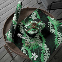 Puakenikeni Maile Lei Wrapping Paper Frangipani Green Tropical Leaves