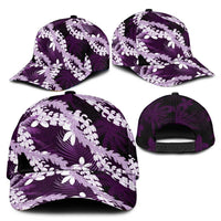 Puakenikeni Maile Lei Classic Cap Frangipani Purple Tropical Leaves LT01 - Polynesian Pride