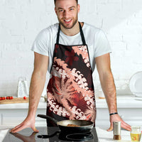 Puakenikeni Maile Lei Apron Frangipani Red Tropical Leaves LT01 - Polynesian Pride