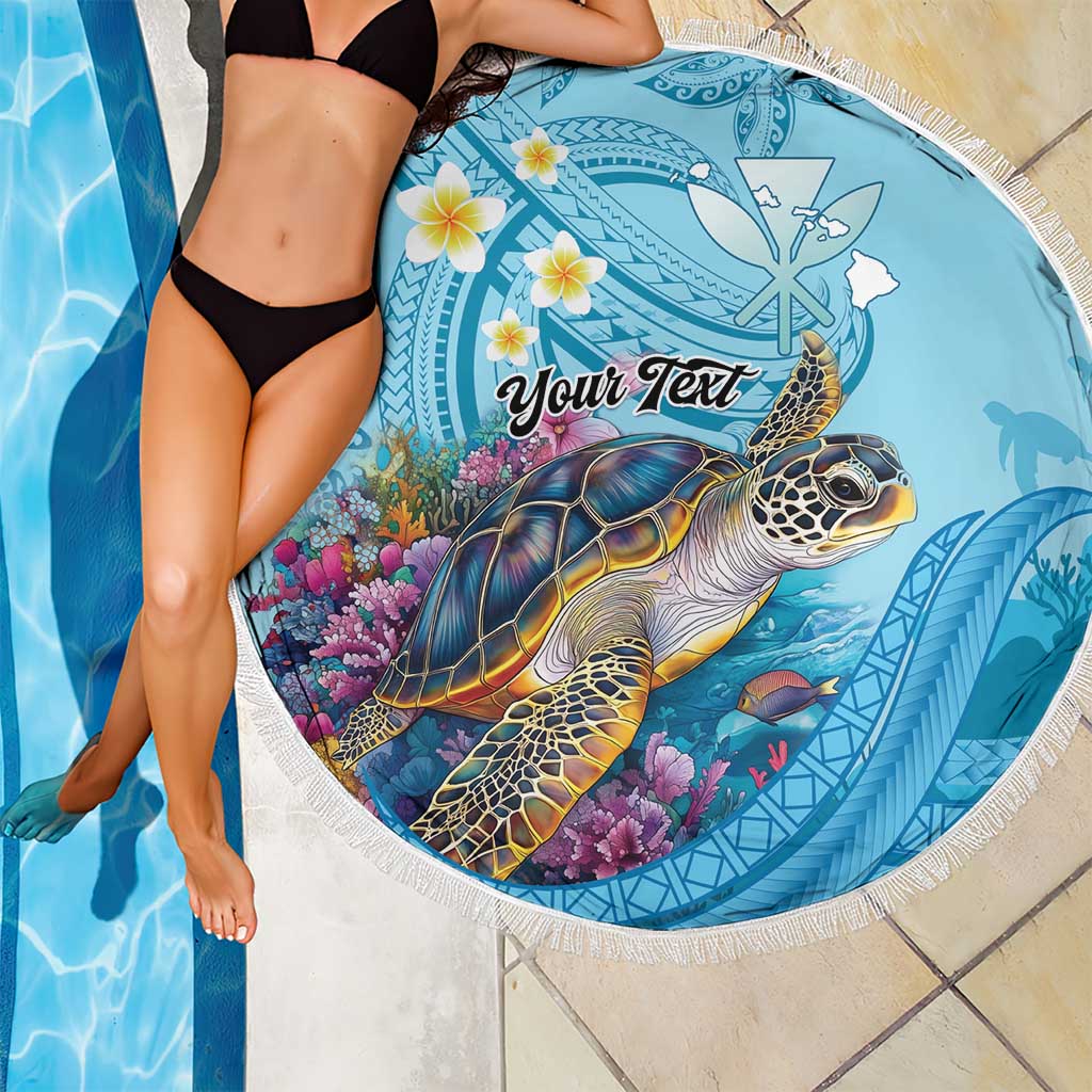 Personalized Hawaii Sea Turtle Beach Blanket Hawaii Map Ocean Vibes