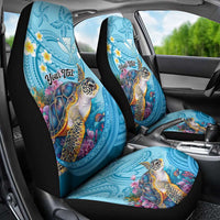 Personalized Hawaii Sea Turtle Car Seat Cover Hawaii Map Ocean Vibes