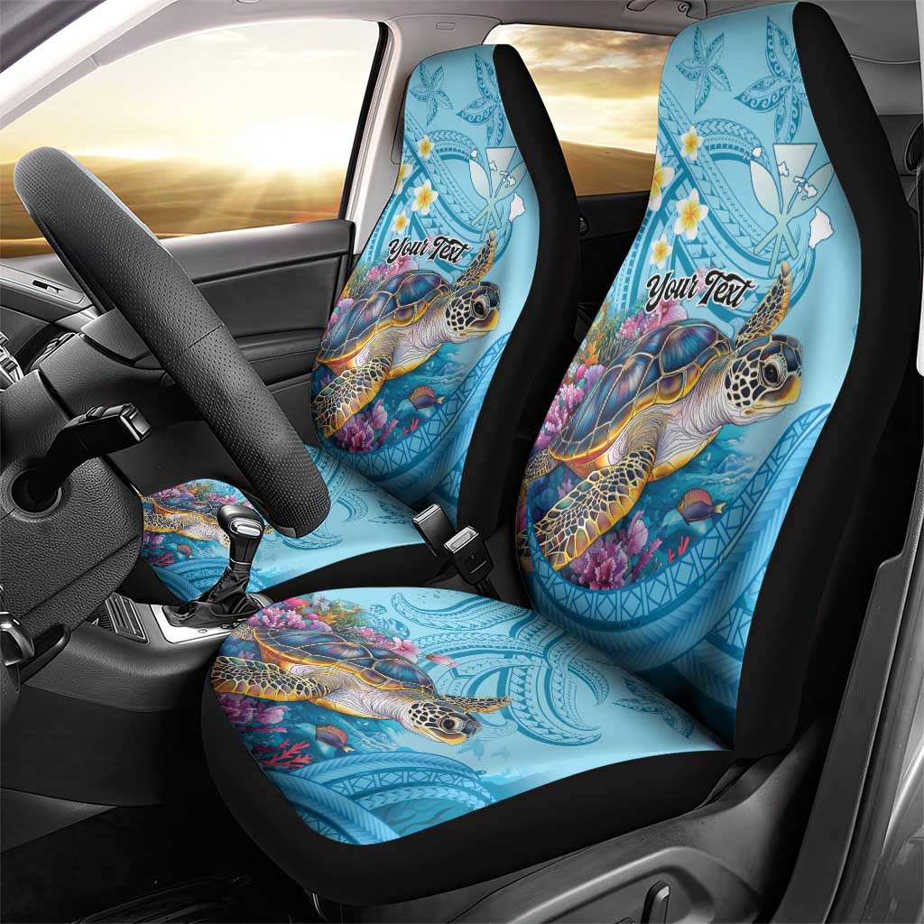 Personalized Hawaii Sea Turtle Car Seat Cover Hawaii Map Ocean Vibes